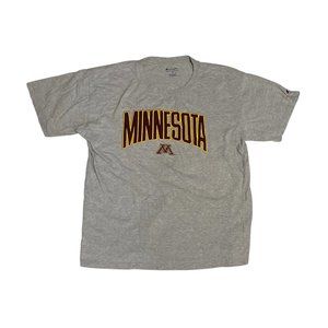 University of Minnesota Gophers Men's Gray embroidered Tee / T-Shirt - XL